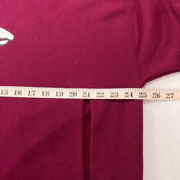 Byrdie Golf Social Wear Split Seam Sweatshirt Burgundy Size Large - Picture 8 of 11